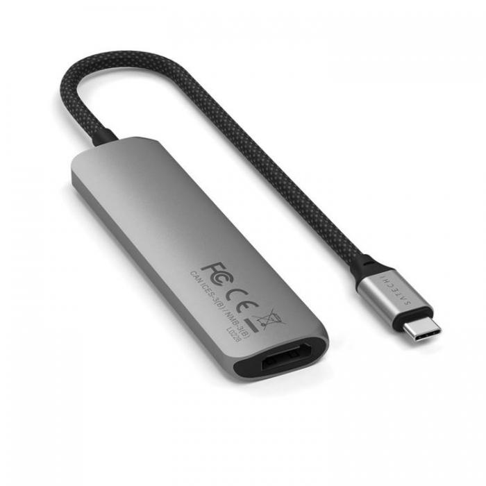 Satechi - Satechi 4-i-1 HUBB USB-C Slim Multiport Adapter 4K - Rymdgr