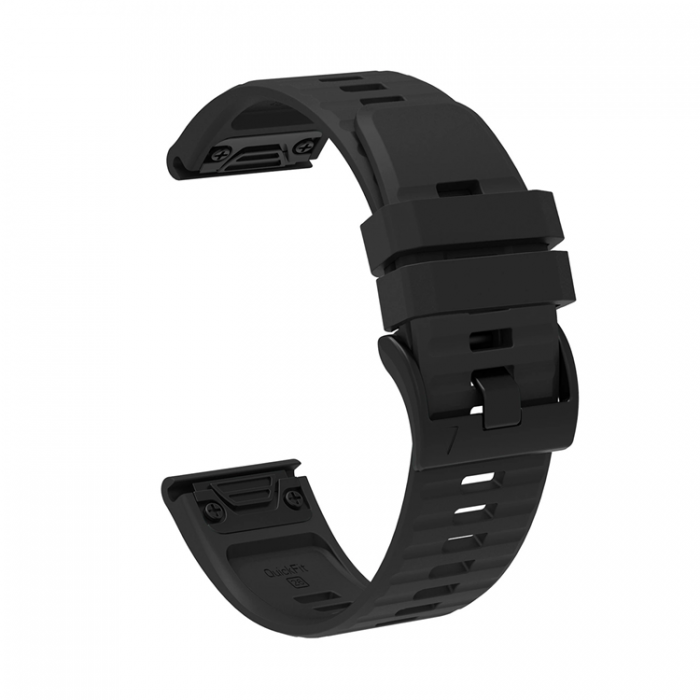 A-One Brand - Garmin Fenix 3/5X/6X/7X Pro Armband Silikon - Svart