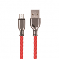 Setty - Setty USB Till MicroUSB 1m Kabel 3A FC-M - Röd