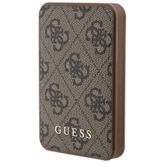 Guess - Guess Powerbank 5000mAh 15W Läder Metal Logo - Brun