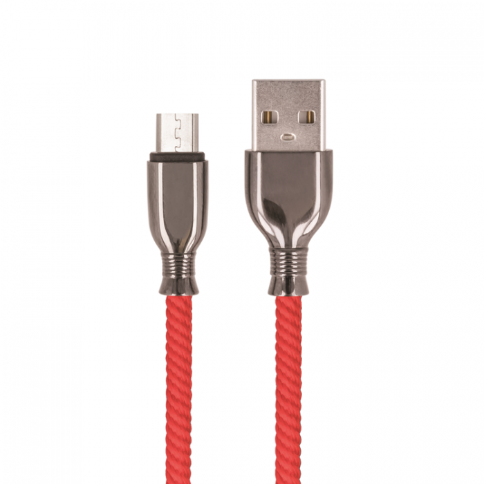 Setty - Setty USB Till MicroUSB 1m Kabel 3A FC-M - Rd