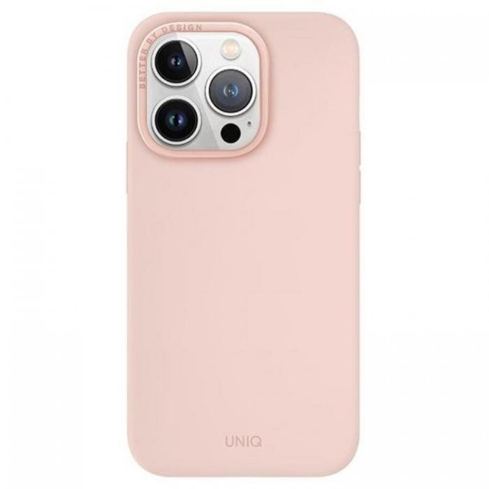 UNIQ - UNIQ iPhone 15 Pro Mobilskal Magsafe Lino Hue - Rosa