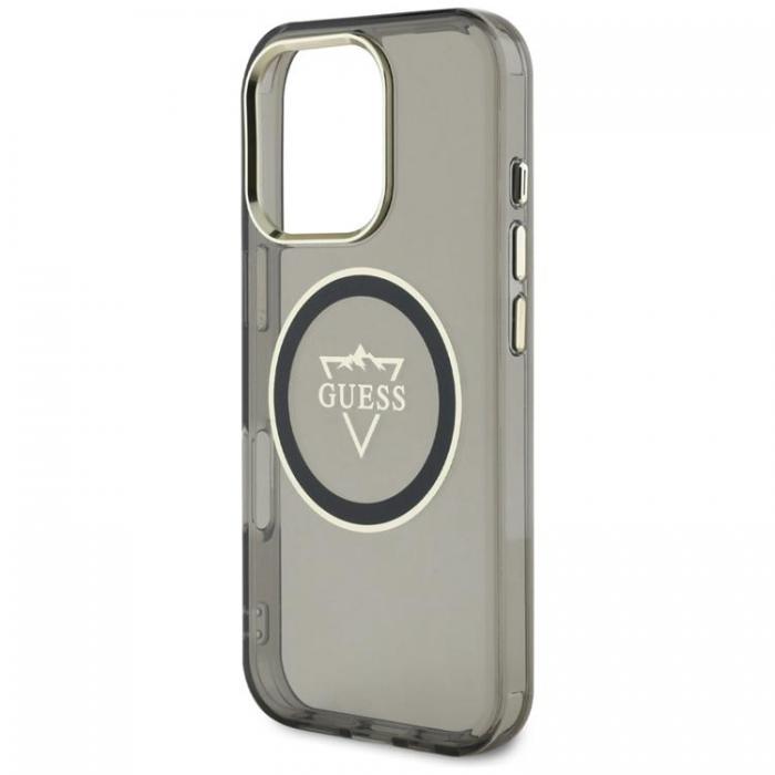 Guess - Guess iPhone 16 Pro Mobilskal MagSafe IML Mountain Logo - Svart