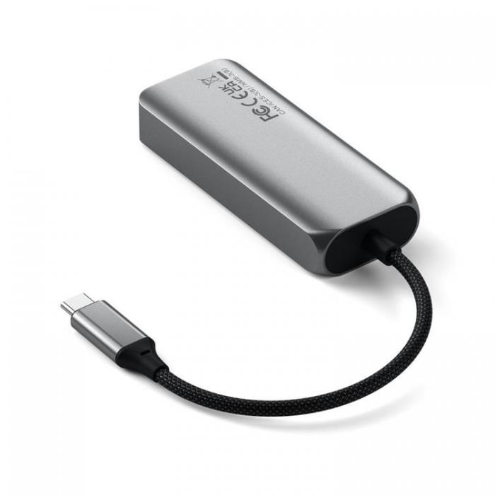 Satechi - Satechi 4-i-1 USB-C-Hubb med 25 gigabit Ethernet - Rymdgr