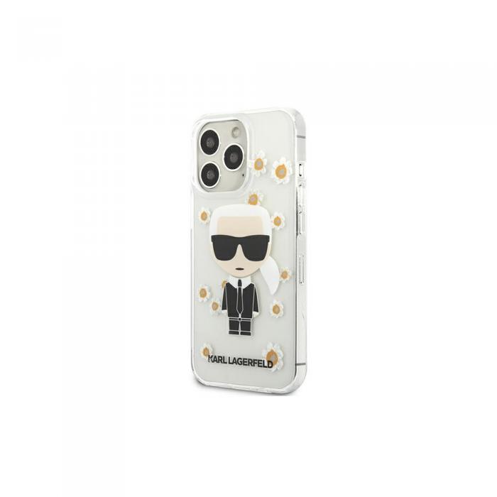 KARL LAGERFELD - Karl Lagerfeld Transparent Flower Iconic iPhone 13 Pro Skal