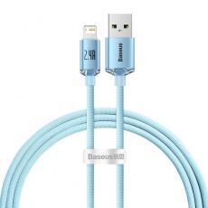 BASEUS - Baseus USB Till Lightning 1.2m Kabel 2.4A Crystal Shine Blå