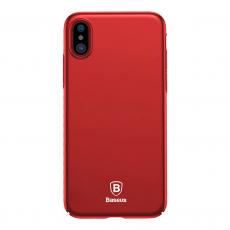 BASEUS - Baseus tunna skal för iPhone XS / X - Röd