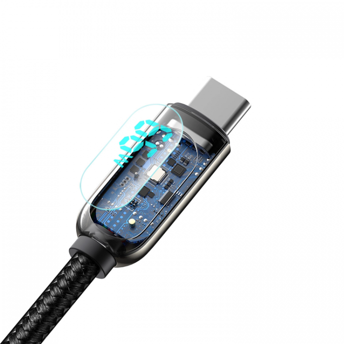 BASEUS - BASEUS USB-C till USB-A kabel 66W 1m Display Snabb