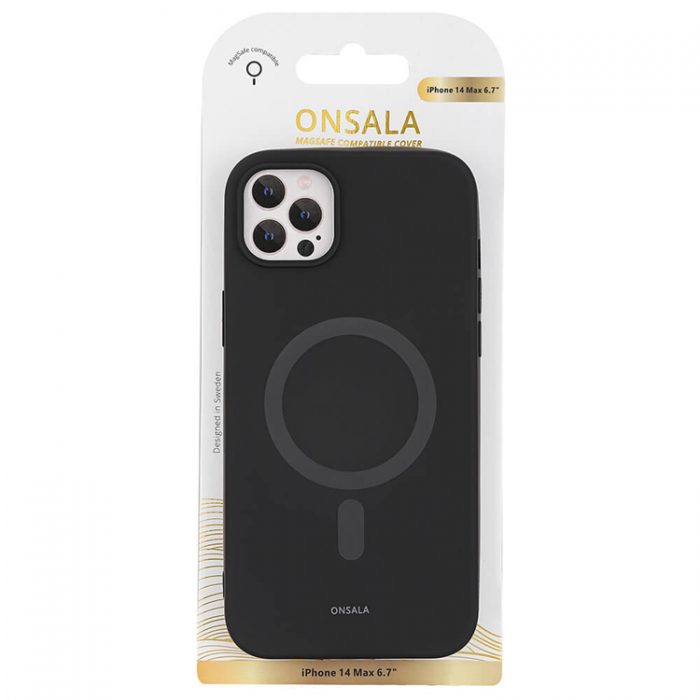 Onsala - ONSALA iPhone 14 Pro Max Skal Silikon MagSeries - Svart