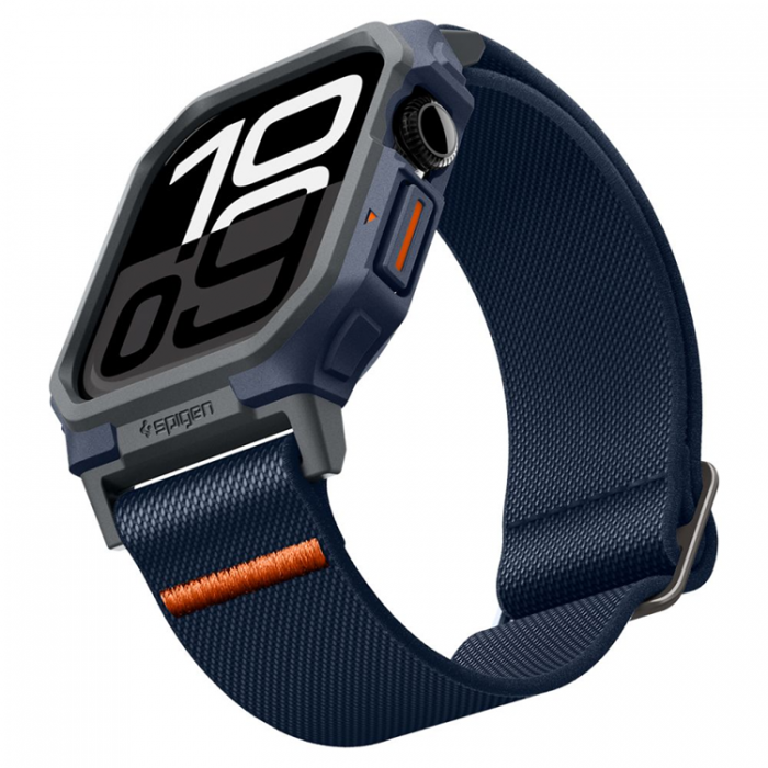 Spigen - Spigen Apple Watch 10 (46mm) Armband Lite Fit Pro - Marinbl