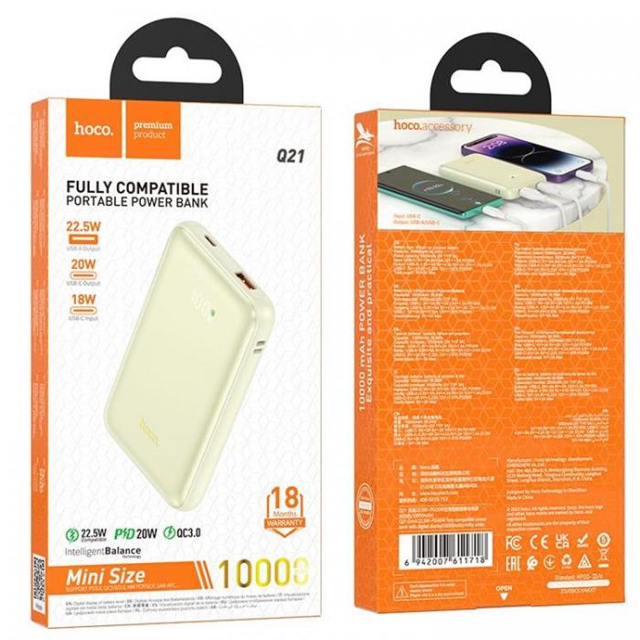 Hoco - Hoco Powerbank 10000 mAh PD QC 3.0 3A 22.5W Q21 - Vit