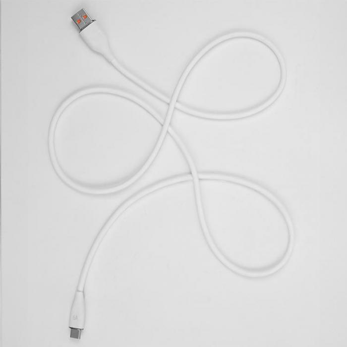 Forever - Forever USB-C till USB-A kabel 1m 6A - Vit