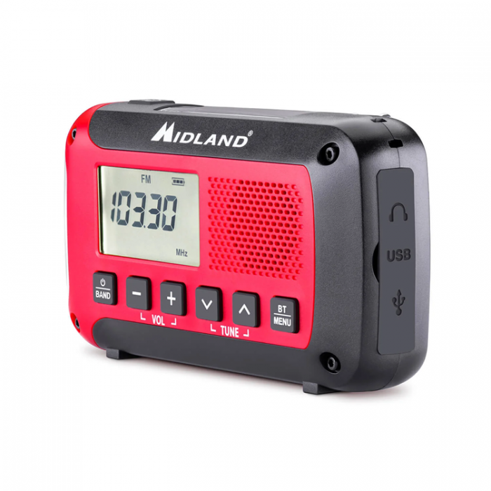 MIDLAND - Midland Ndradio ER250BT - Rd/Svart