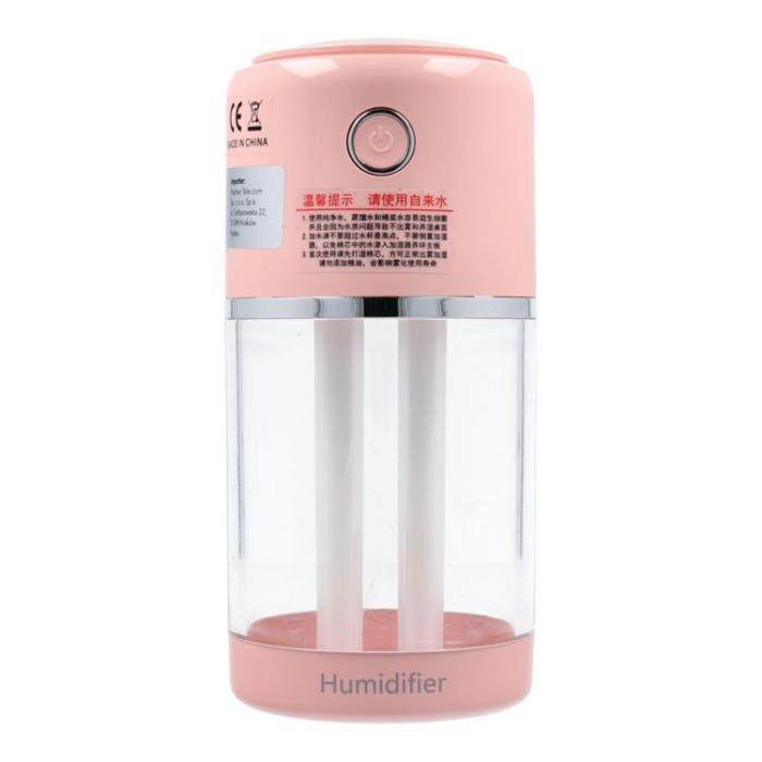 A-One Brand - Aromaterapimaskin Luftfuktare/Diffusor H10 - Rosa