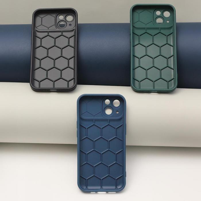 OEM - iPhone XR Svart Honeycomb Skal - Skyddande och Stttligt