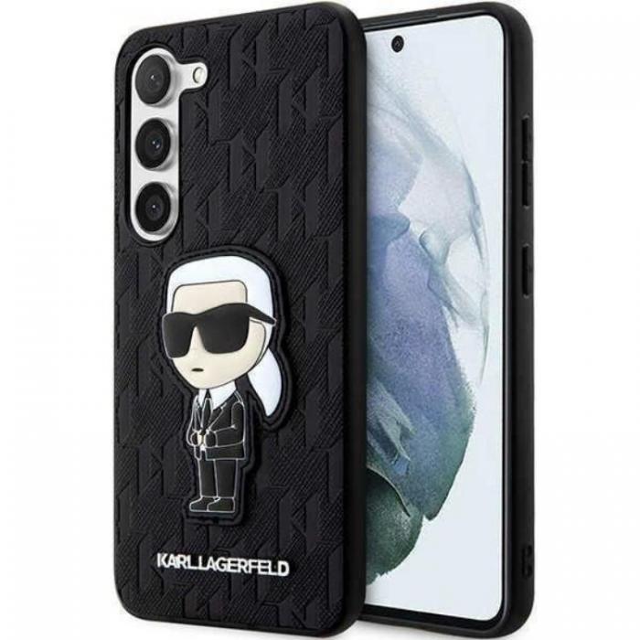 KARL LAGERFELD - Karl Lagerfeld Galaxy S23 Plus Skal Saffiano Monogram Ikonik - Svart