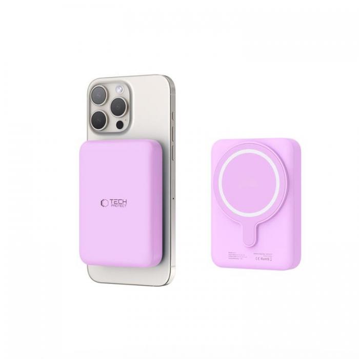 Tech-Protect - Tech-Protect Power Bank 10000mah Magsafe PB11 Lifemag - Lilac