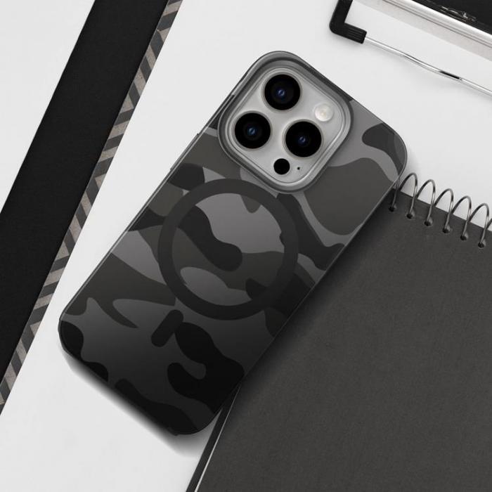 Forcell - Forcell Galaxy S25 Plus Mobilskal Magsafe Levels - Svart Camo