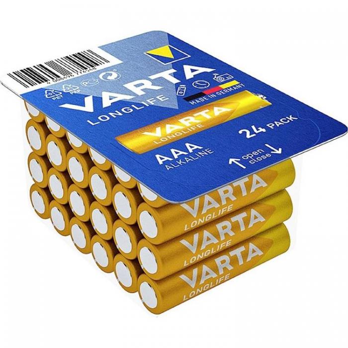 VARTA - Varta 24-st Alkaliskt Batteri R3 (AAA) Longlife