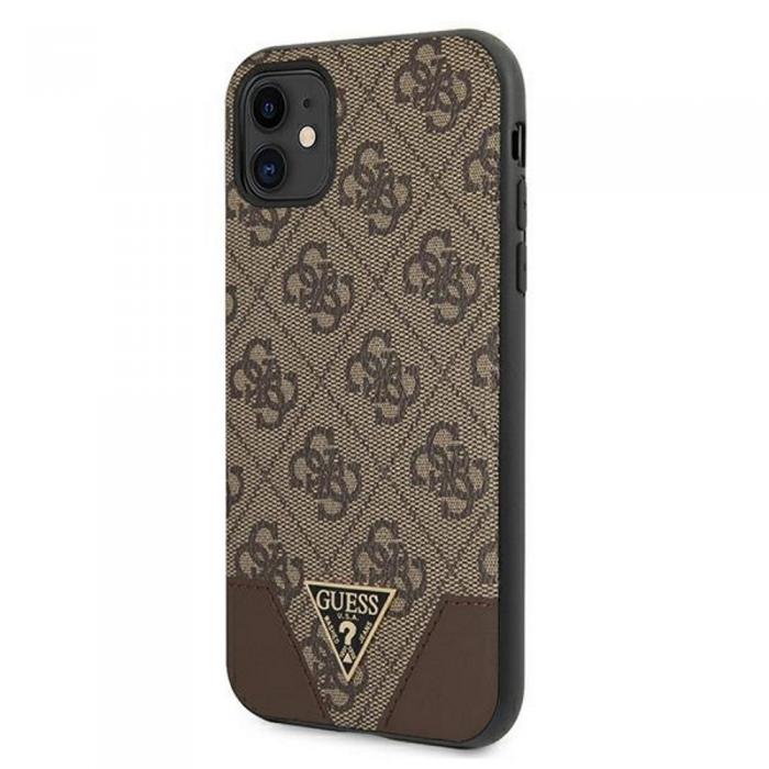 Guess - Guess iPhone 11 Hrt Fodral Triangle Brun