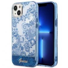 Guess - GUESS iPhone 14 Plus Skal Porcelain Collection - Blå