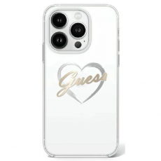 Guess - Guess iPhone 16 Pro Max Mobilskal IML Heart - Transparent