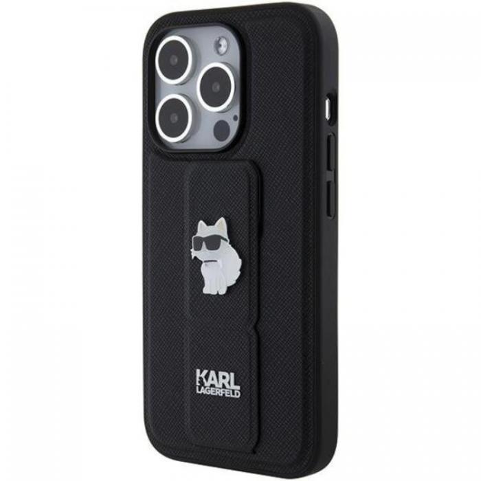 KARL LAGERFELD - Karl Lagerfeld iPhone 15 Pro Max Mobilskal Gripstand Saffiano