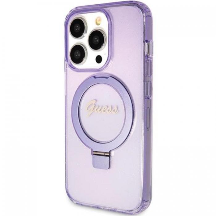 Guess - Guess iPhone 15 Pro Max Mobilskal Magsafe Script Glitter