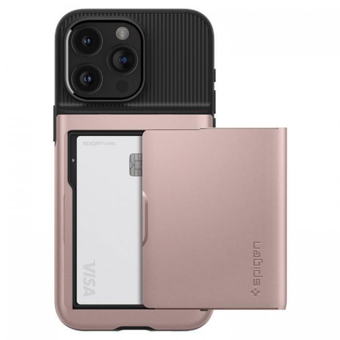 Spigen - Spigen iPhone 15 Pro Max Mobilskal Slim Armor CS - Rosa