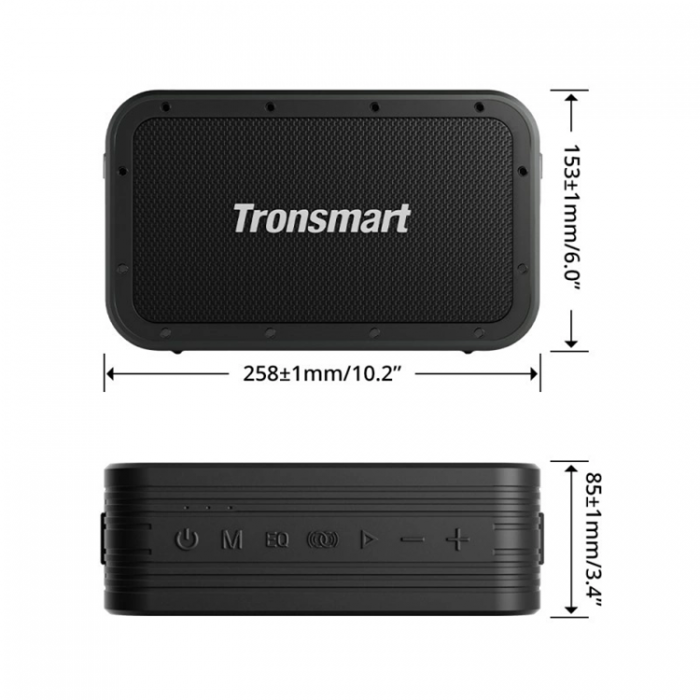 Tronsmart - Tronsmart Force Max Trdls Bluetooth Hgtalare 80W med Powerbank