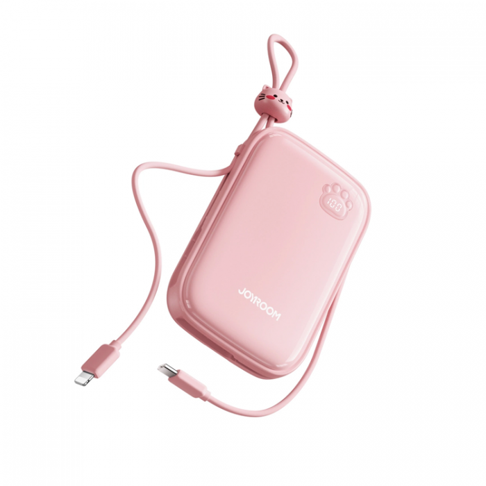 Joyroom - Joyroom Powerbank 22.5W 20000mAh + USB-C Kabel - Rosa