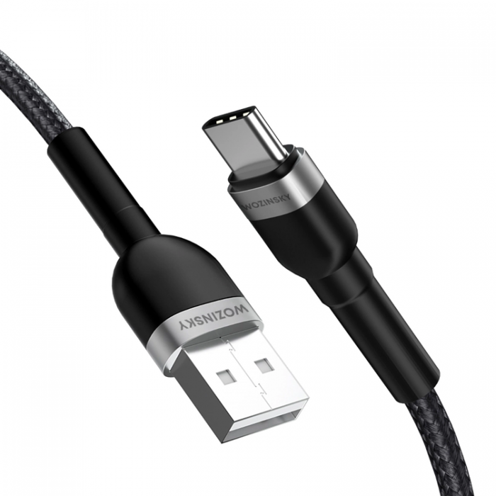 Wozinsky - Wozinsky USB-C/USB-A 2.4A Kabel 2m - Svart