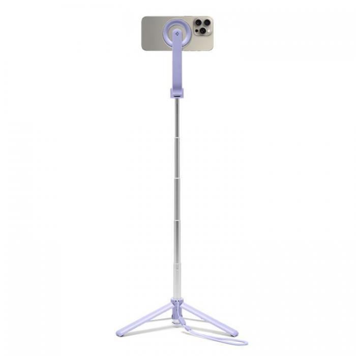 Spigen - Spigen Magsafe Selfiestick Bluetooth Tripod S571W - Lavender