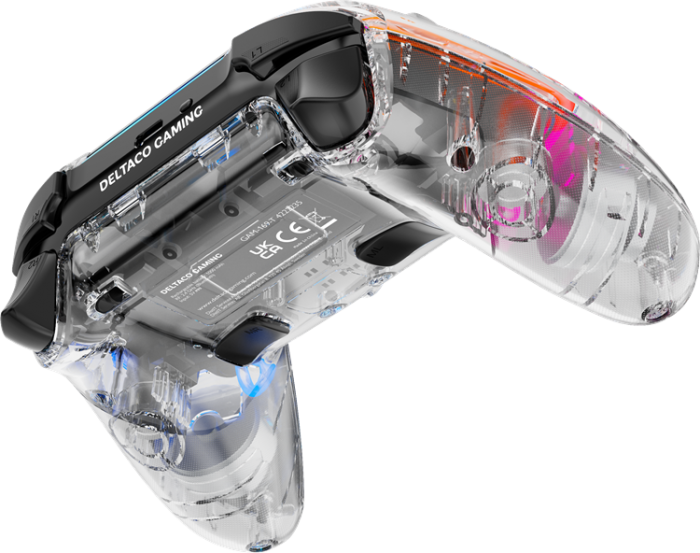 UTGATT1 - Deltaco Gaming Trdls Controller PS4 - RGB/Transparent