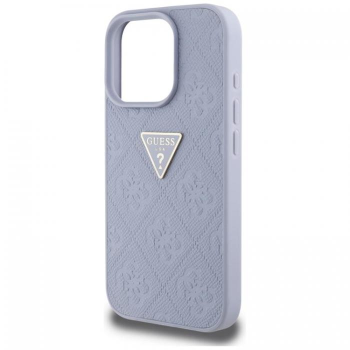 Guess - Guess iPhone 16 Pro Mobilskal Hot Stamp 4G Triangle Logo - Lila