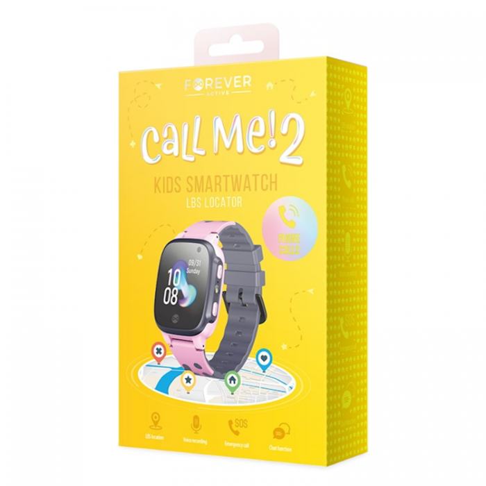 Forever - Forever Smartwatch Kids Call Me 2 - Rosa