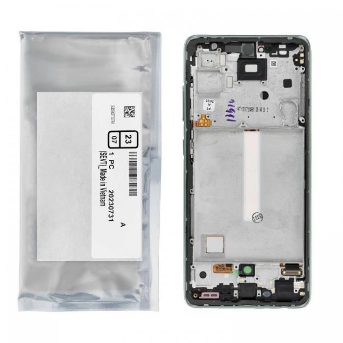 SpareParts - SAMSUNG A52S 5G Skrm med LCD-display ServicePack Grn