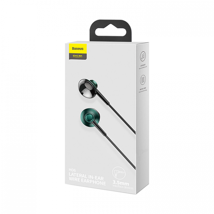 BASEUS - Baseus Encok H06 In-Ear 3.5 mini jack Spel Hrlurar - Grn