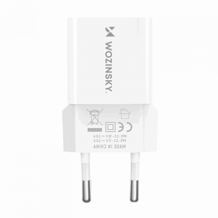 Wozinsky - Wozinsky Vggladdare GaN USB-A/USB-C 33W - Vit