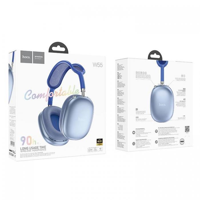 Hoco - Hoco Over-Ear Hrlurar Trdlsa Bluetooth W55 - Himmelbl