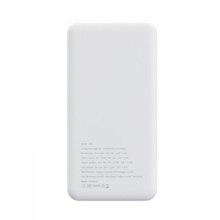 Puridea - Puridea Powerbank 10000 mAh PD QC 3.0 3A 20W Q6 - Vit