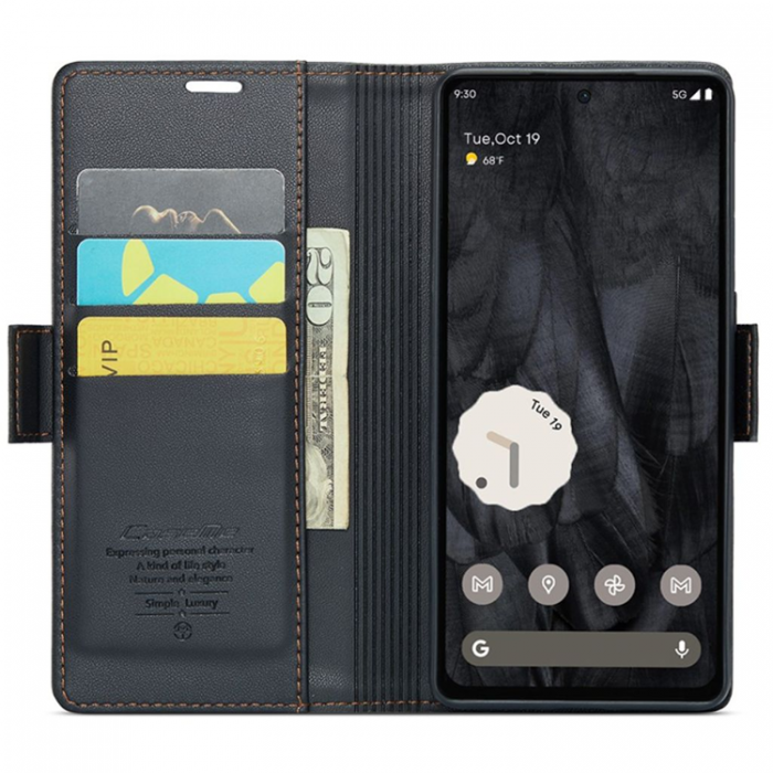 Caseme - Caseme Google Pixel 8 Pro Plnboksfodral - Svart