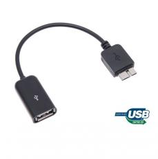 A-One Brand - USB 2.0 USB Host / OTG Adapter Cable for Samsung Galaxy Note 3 (Svart)