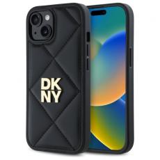 DKNY - DKNY iPhone 14 Mobilskal Quilted Stack Logo - Svart