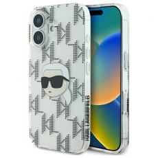 KARL LAGERFELD - Karl Lagerfeld iPhone 16 Mobilskal IML Karl Head Electroplated - Clear