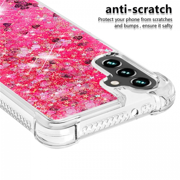 A-One Brand - Galaxy A54 5G Mobilskal YB Quicksand Glitter TPU - Rosa