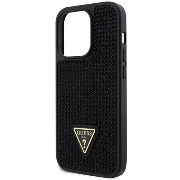 Guess - Guess iPhone 14 Pro Max Mobilskal Rhinestone Triangle - Svart