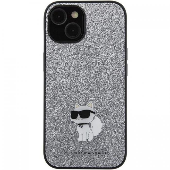 KARL LAGERFELD - Karl Lagerfeld iPhone 15 Mobilskal Fixed Glitter Metal Pin