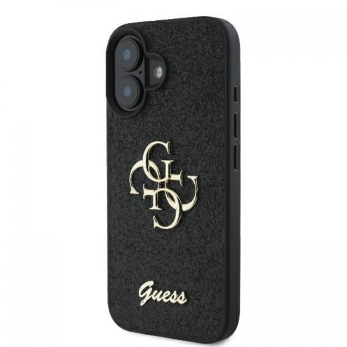 Guess - Guess iPhone 16 Plus Mobilskal Fixed Glitter Big 4G - Svart