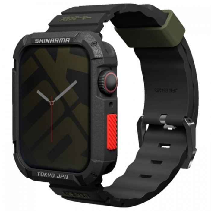 Skinarma - Skinarma Apple Watch (42/44/45mm) Armband Shokku - Svart